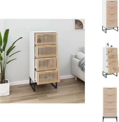Produktbild von vidaXL Highboard Weiß 40x30x95 cm Holzwerkstoff -  Sideboards