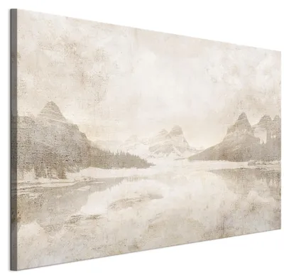 Image de LUMASOUL Tableau sur toile 90 x 60 cm, tableau sur toile Motif hivernal 1, tableaux muraux Cadre en bois, Tableau Mural pour Salon, 1 pièce