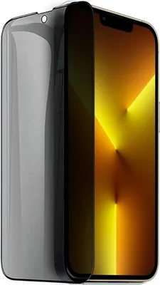 Produktbild von iPhone 13 Pro Max Sichtschutzglas mit schwarzem Rahmen
