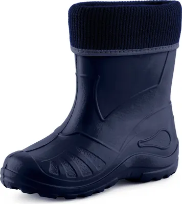 Produktbild von Ladeheid Kinder Mädchen Jungen Federleichte Eva Thermo Gummistiefel Gefüttert KL058 (Dunkelblau, 30)