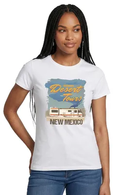 Produktbild von Spreadshirt Breaking Bad Desert Tours New Mexico Frauen T-Shirt, M, Weiß