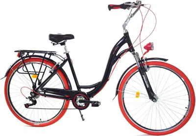 Zdjęcie produktu dla Rower Dallas City Alu 28" 7spd - czarny z czerwonym