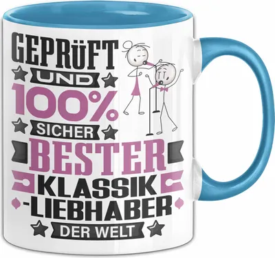 Produktbild von Klassikliebhaber Geschenk Lustiger Spruch für Klassikliebhaber Geschenkidee Bester Klassikliebhaber Der Welt (Blau)