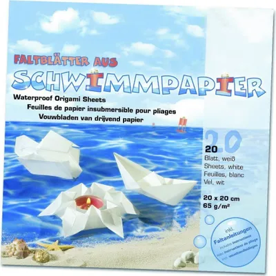 Produktbild von Glorex Schwimmpapier 20 x 20 cm, 20 Blatt
