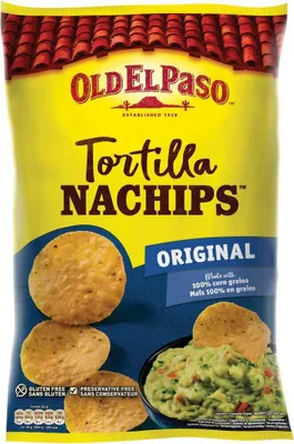 Produktbild von Old El Paso 10045, 185 g, 50 g, 500 kcal, 2094 kJ, 26,7 g, 56,4 g