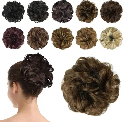 Produktbild von BARSDAR Haarteil dutt Haargummi Hochsteckfrisuren Damen Echthaarähnlich