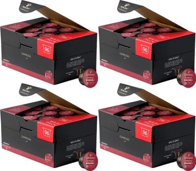 Produktbild von Tchibo Cafissimo Espresso kräftig Kapseln, 384 Stück (4 x 96 Kapseln)