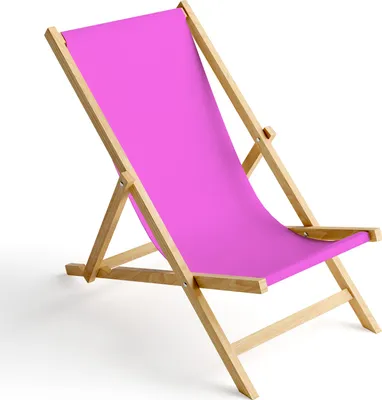 Holz Liegestuhl Klappbar Klappliegestuhl Sonnenliege Strandstuhl Wechselbezug Motiv Pink [119]
