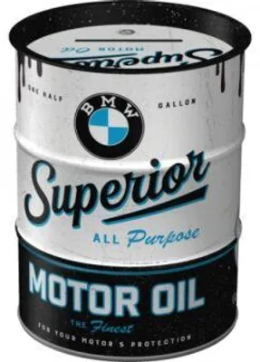 Produktbild von Spardose BMW Ölfass, retro-Design, Durchmesser ca. 10 cm, Höhe ca. 12 cm