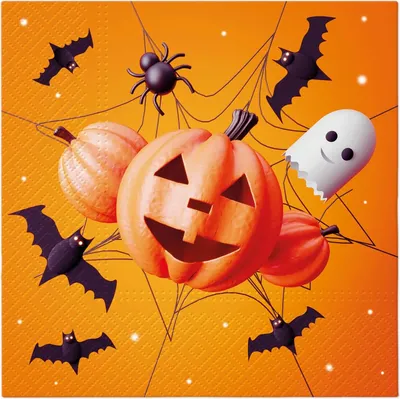 Zdjęcie produktu dla 20 serwetek Śmieszne Halloween - Straszny czas Halloween 33x33cm