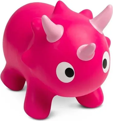 Image de Dino rebondissant avec pompe, rose