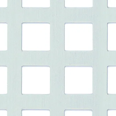 Produktbild von Alberts Lochblech | quadratische Lochung | Aluminium, silberfarbig eloxiert | 500 x 1000 x 0,8 mm