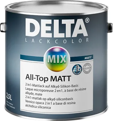 Produktbild von Delta All-Top Matt, weiss, 2,5l : 2,5 Liter
