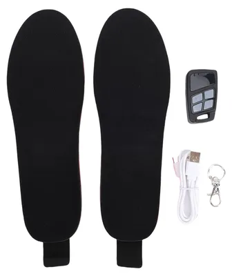 Zdjęcie produktu dla Wkładki do butów grzewcze, wielofunkcyjne, z cyfrowym wyświetlaczem USB, możliwość przycinania, akumulatorowe, idealne na zimę. Rozmiar: 35-40