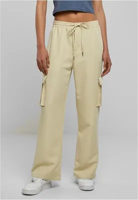 Image de Urban Classics Ladies Vicose Straight Leg Cargo Pants concrete - 3XL