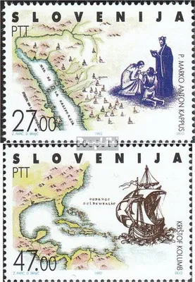 Produktbild von Briefmarken Slowenien 1992 Mi 20-21 (kompl.Ausg.) postfrisch 275. Todestag Marko Anton Kappus