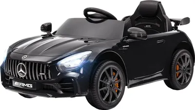 Produktbild von Kinder Elektroauto 12 V Kinderauto mit 2,4G Fernbedienung, USB, MP3, Musik, Elektrofahrzeug mit Lichten, Sanftstart, Rückwärtsfunktion, 3-5 km/h, für Kinder 3-6 Jahre, Schwarz
