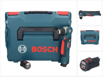 Zdjęcie produktu dla Bosch Professional GWB 12V-10 akumulatorowa wiertarko-wkrętarka kątowa 12 V + 1x akumulator 3,0 Ah + L-Boxx - bez ładowarki