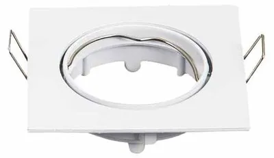 Immagine prodotto di V-TAC VT-779 Portafaretto LED da incasso Quadrato Orientabile di colore bianco in metallo GU10 e GU5.3 (MR16) - 3590