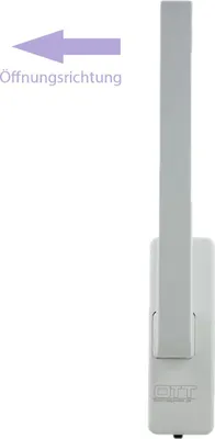 Produktbild von beschlagswelt Ott GU 34225 Drehgriff Dirigent mit Aussperrsicherung 30152 rechts weiß K-20179-00-R-7