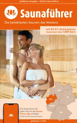 Produktbild von Westen NRW Saunaführer - Die 60 beliebtesten Saunen für den Westen / für NRW