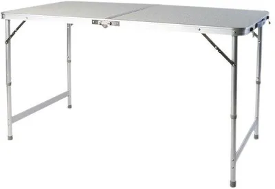 Produktbild von Gepolsterte aluminium campingtafel mit grauem MDF-Tischblatt
