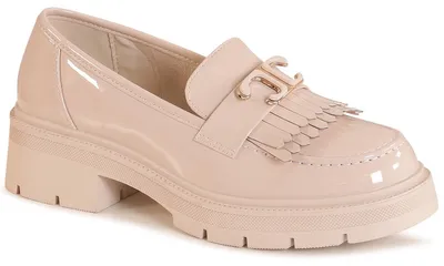 Produktbild von topschuhe24 3229 Damen Halbschuhe Plateau Slipper Fransen, Farbe:Beige, Größe:38 EU