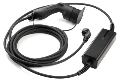 Produktbild von Alcapower Mobiles Ladegerät für Elektroautos 16A 250V Typ 2, regelbare Leistung bis 3,68kW mit integriertem 5m Kabel