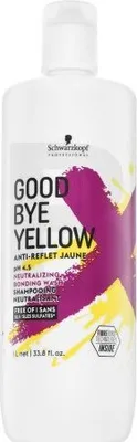 Image de Schwarzkopf Professional Good Bye Yellow Neutralizing Bonding Wash Shampooing pour neutraliser les tons jaunes 1000 ml
