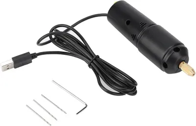 Productafbeelding van Mini Elektrische Boor - Handboor USB - Kleine Gaten Boren - Lichtgewicht Draagbaar - 10mm Dikte - Zwart