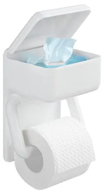 Immagine prodotto di Porta rotoli di carta igienica Maximex 2 in 1, con ripiano per carta igienica umida