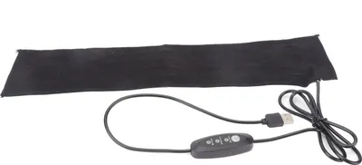 Imagen del producto de Almohadilla calefactora USB, plegable, con fibra de carbono, ajuste de temperatura en 3 niveles y película calefactora para el hombro, compatible con corriente continua de 5V