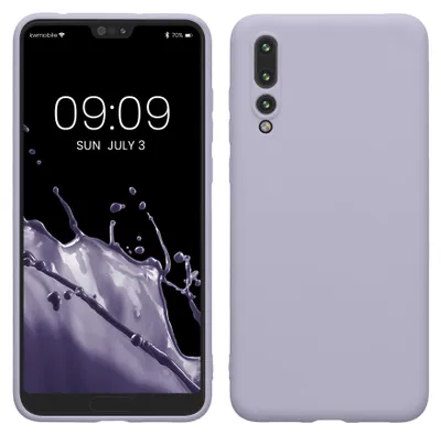 Produktbild von kwmobile Hülle für Huawei P20 Pro TPU Case - Handyhülle unterstützt kabelloses Laden, flexible Schutzhülle, gummiertes Cover in Pastell Lavendel