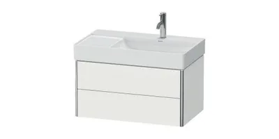 Zdjęcie produktu dla Szafka podumywalkowa XSQUARE 397x784x460mm, 2 szuflady biały matowy biały matowy