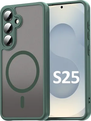 Produktbild von Handyhülle für Samsung Galaxy S25 Matt Case Schutzhülle Kratzfest Passgenau Grün