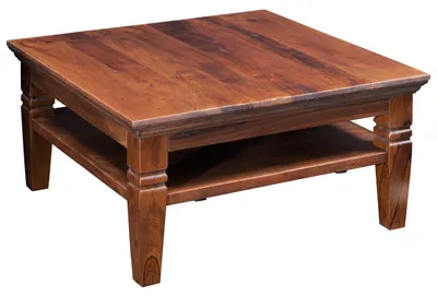Immagine prodotto di MASSIVMOEBEL24 | tavolino da salotto in legno di Acacia 85x85x45 nougat laccato OXFORD #316