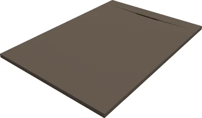 Produktbild von SANYCCES SIENA Rechteckige Duschwanne SanyDur Gel Coat 160 x 100 cm, Cocoa