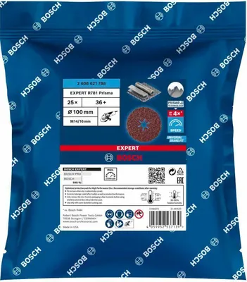 Obrázek produktu pro Bosch Accessories 2608621782 Abrasive fibre disc Diameter 125 mm Bore diameter 22.23 mm 5 pc(s)