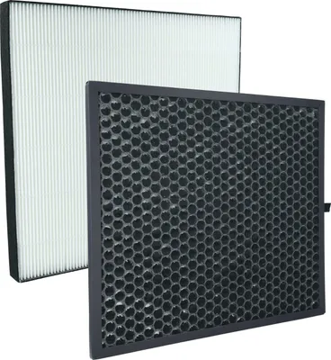 Produktbild von vhbw 2-teiliges Filter-Set kompatibel mit Sharp FP-GM30L, FP-F30EUH, FP-GM30B, FP-F30E, FP-F30TA, FP-F30L Luftreiniger - HEPA-Filter, Aktivkohlefilter