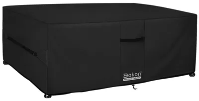 Productafbeelding van Dokon tuinmeubelbescherming, waterdichte afdekzeil voor tuintafel en loungebank – zwart, afmetingen 213x132x74 cm