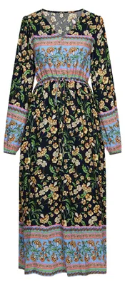 Produktbild von Gaya damen kleid - marine mehrfarbig, L