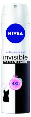 Produktbild von Nivea Antitranspirant Black&White Invisible Klar, 150 ml