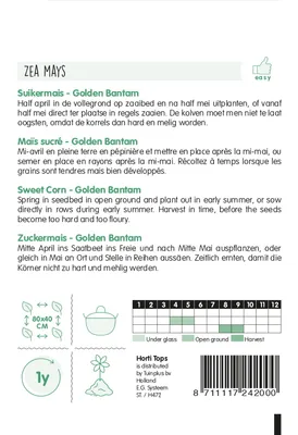 Produktbild von Samen - Zuckermais 'GOLDEN BANTAM'