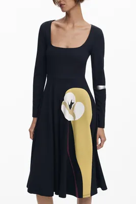 Immagine prodotto di Desigual Langes Schwarzes Damenkleid