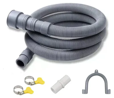 Ablaufschlauch-Verlängerung 3 m, grau, PVC+TPR, für Waschmaschine