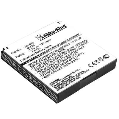 Produktbild von Akku-King 20112452, Akku, Emporia, Schwarz, Lithium-Ion (Li-Ion), 1200 mAh, 3,7 V