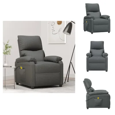 Produktbild von vidaXL Massagesessel Dunkelgrau Stoff - Massagesessel