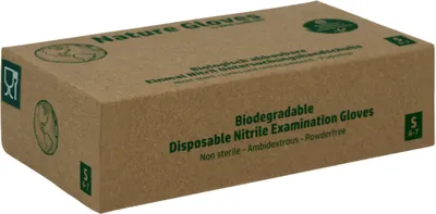 Produktbild von AMPri Nature Glove Biologisch abbaubare Nitrilhandschuhe Unisexgröße: S