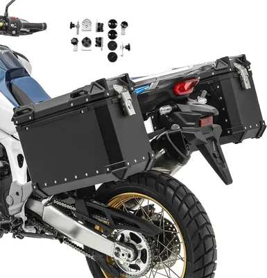 Immagine prodotto di Set di valigie in alluminio per moto 30-38L # XW30-38 nero