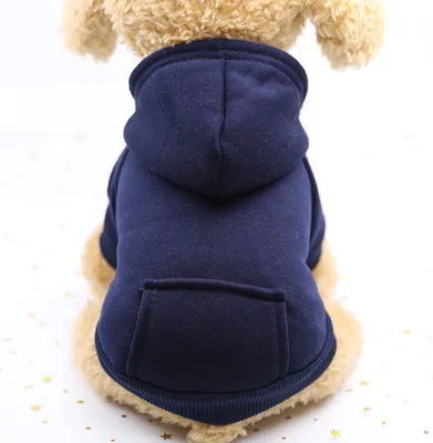 Produktbild von Hunde Hoodie Baumwolle, Hundemantel, Haustier Hund Warm, Mit Kapuze Hund Pullover Haustier Kleidung Hund Katze Kleidung, Hundekleidung Winter, 2XL, Rot